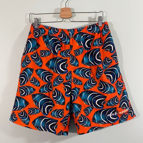 Polo Sports Ralph Lauren Tropical Fish Graphics Swim Trunks Size M - Picture 1 of 6